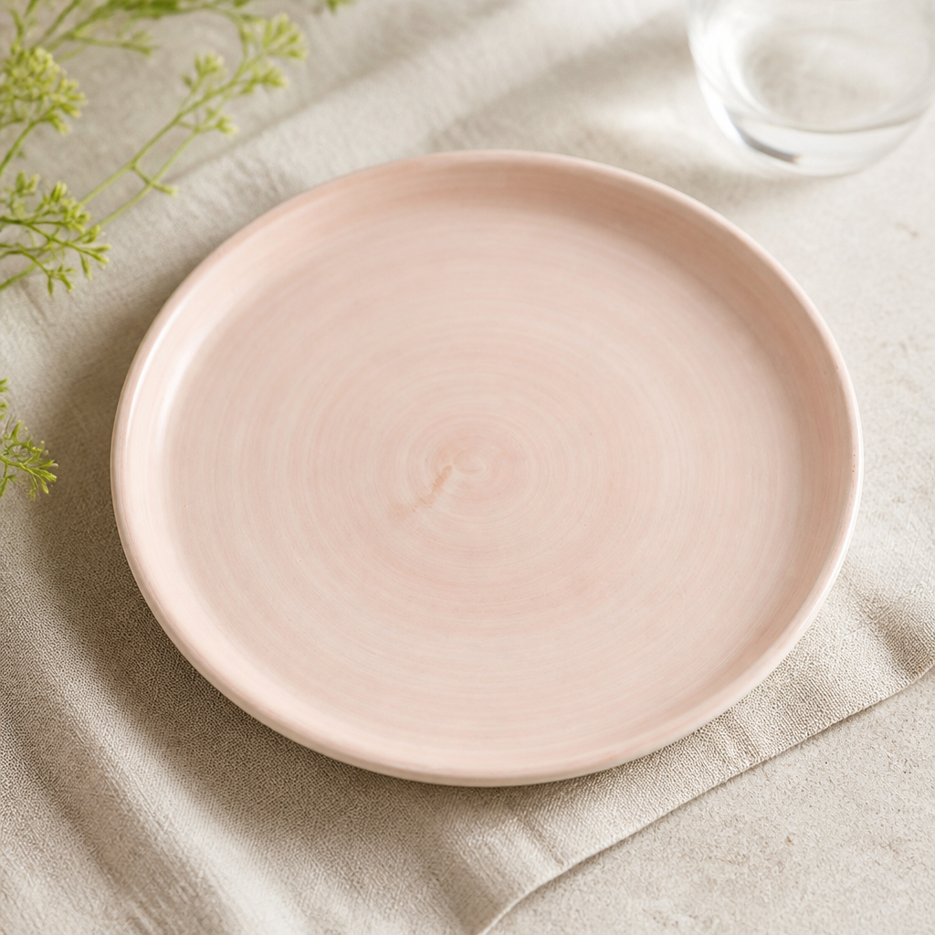 Commercial Walled Plates 210mm Pink 6 Pack