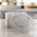 Recyclable PET Lids for Portion Pots 1000 Pack Clear