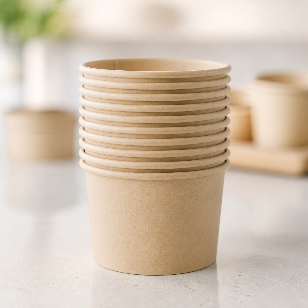 80ml recyclable condiment pots in a 1000 pack