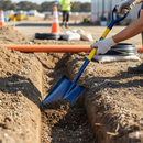 Premium Heavy Duty Trenching Shovel with Unbreakable Handle, 28mm Diameter Pultruded Resin Bonded Glass Fibres
