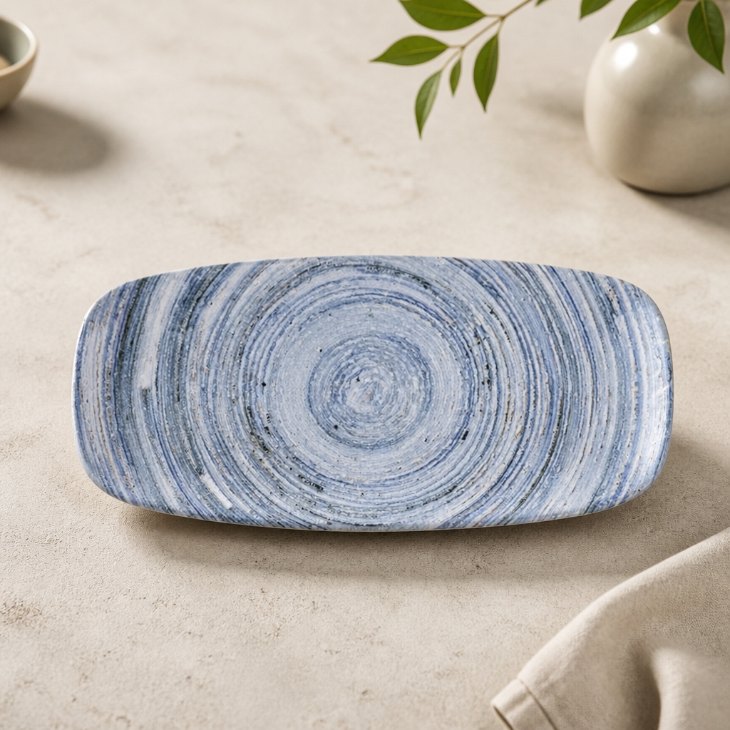Commercial Chef's Oblong Plates 298x153mm - 12 Pack