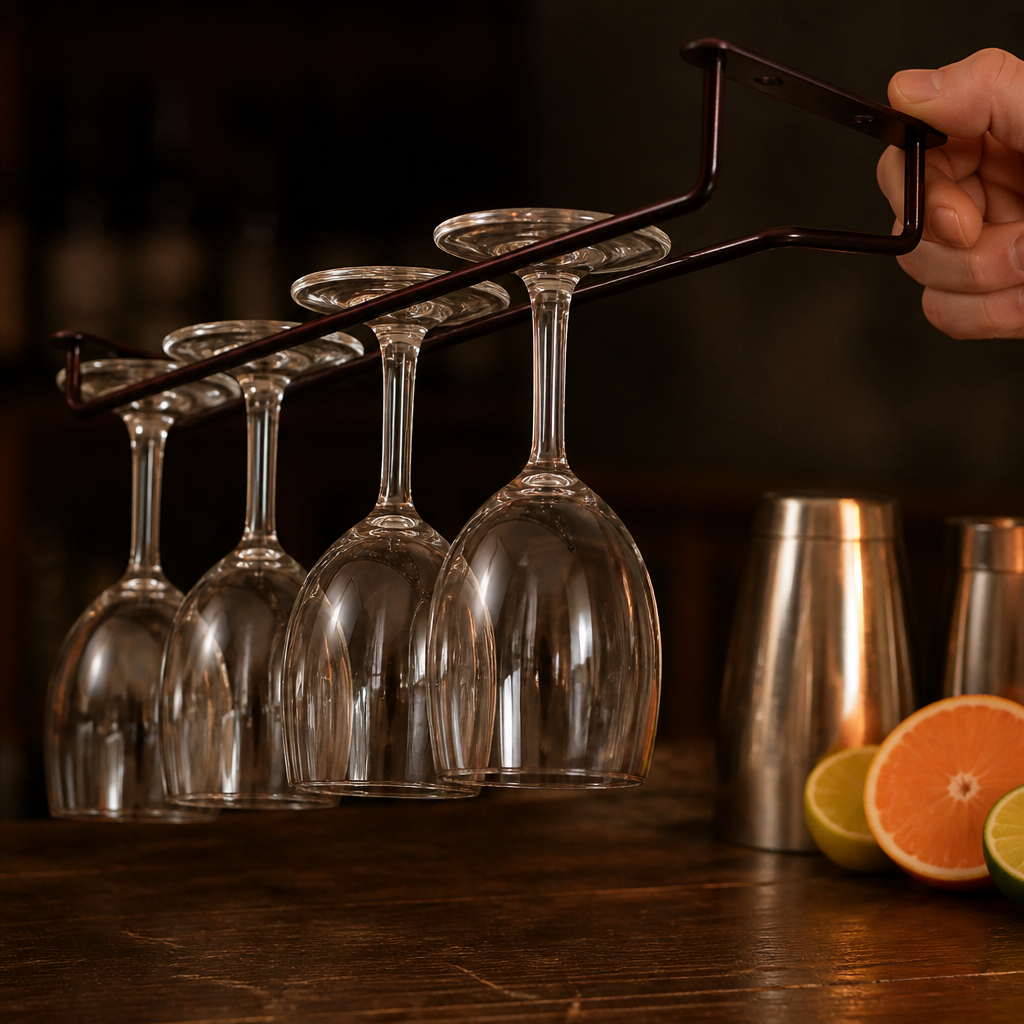 Commercial Wine Glass Rack 406mm Stainless Steel Storage