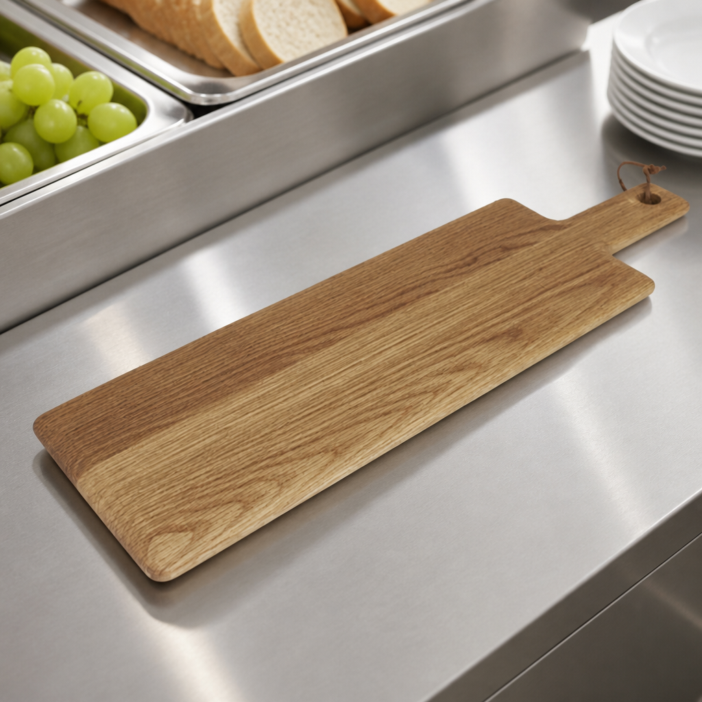 Medium Oak Wood Paddle Board 400mm Wooden Dinnerware