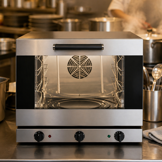 Commercial 4 Tray Convection Oven with Dual Speed Fan