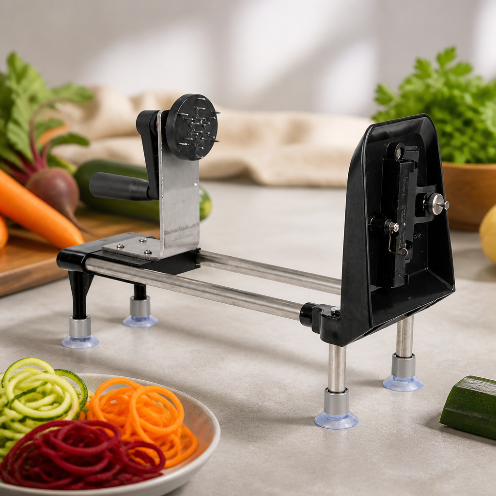 Commercial Vegetable Spiralizer with 3 Cutting Blades 360mm