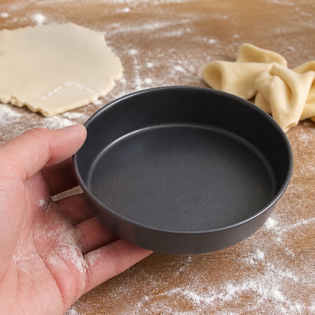 Commercial Non-Stick Mini Flan Moulds 80mm - 12 Pack