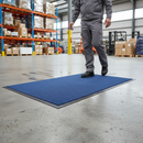 Premium Heavy Duty Blue Entrance Mat 800mm x 1200mm for Enhanced Durability and Dirt Trapping