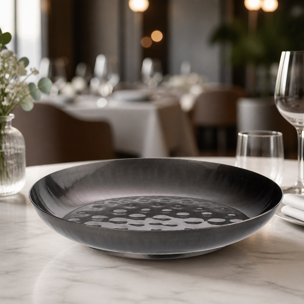 Commercial Seafood Serving Bowl 245mm Vintage Black Finish