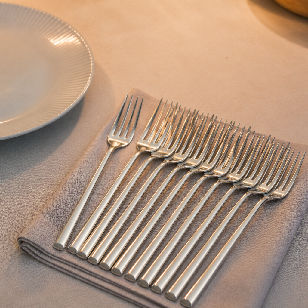 Commercial Stainless Steel Table Forks 12 Pack 225mm