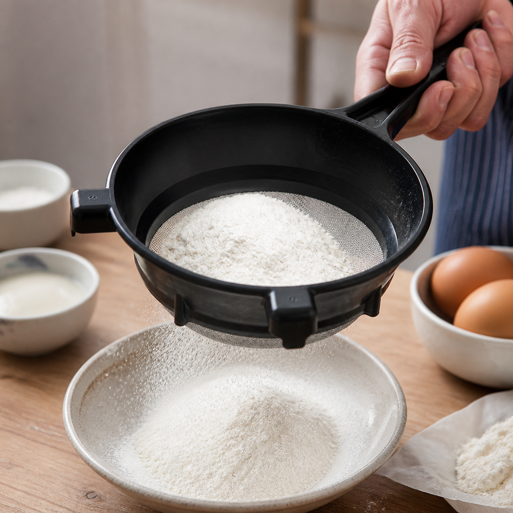 Heavy duty 200mm commercial sieve strainer for kitchen use