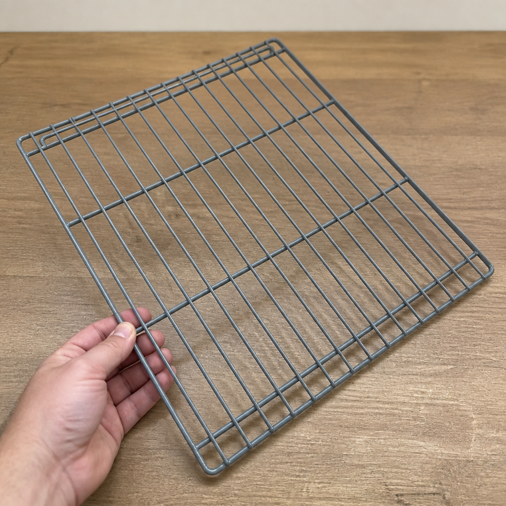 Commercial fridge shelf 534mm x 640mm coated steel
