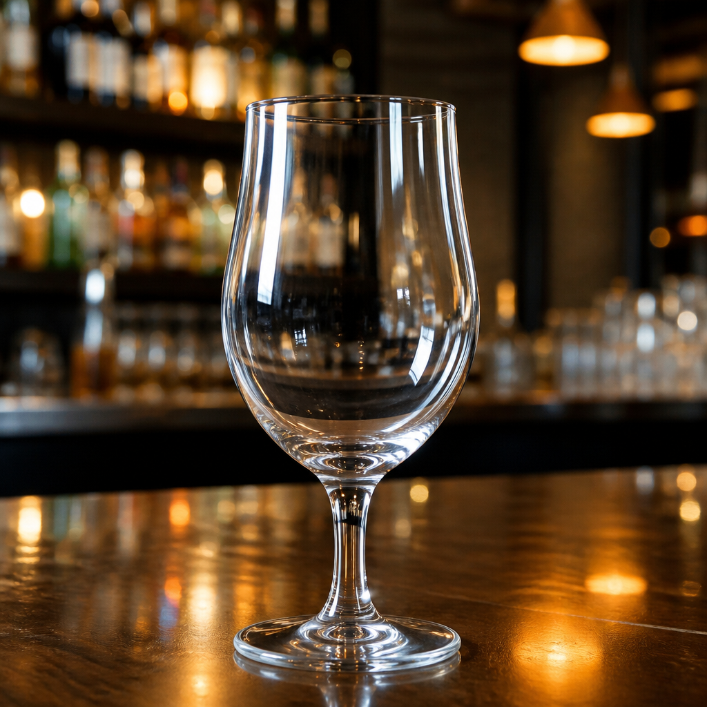 Commercial Stemmed Beer Glasses 280ml Toughened Glass 12 Pack