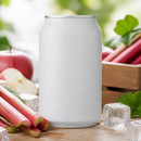 Sparkling Rhubarb Drink 330ml Cans - 24 Pack Commercial Soft Drink