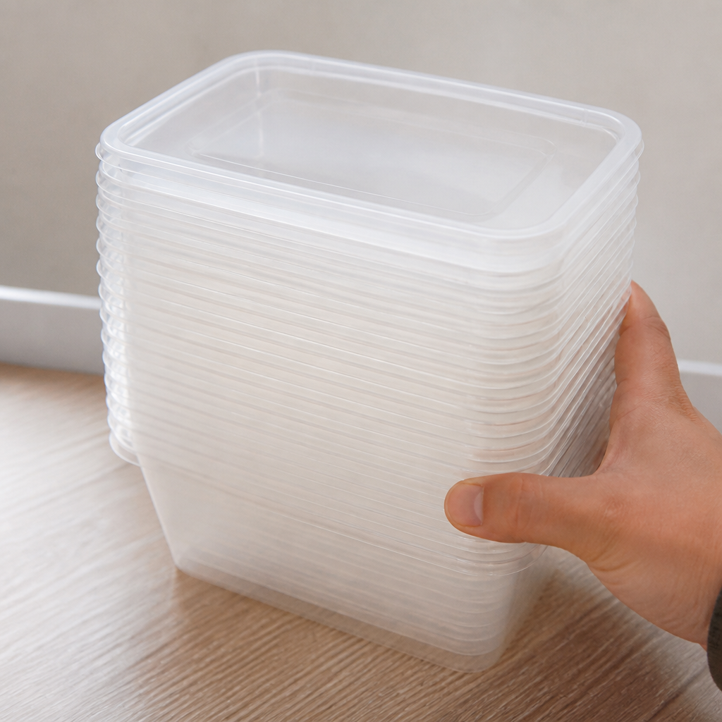 Large 1000ml commercial takeaway food containers 250 pack