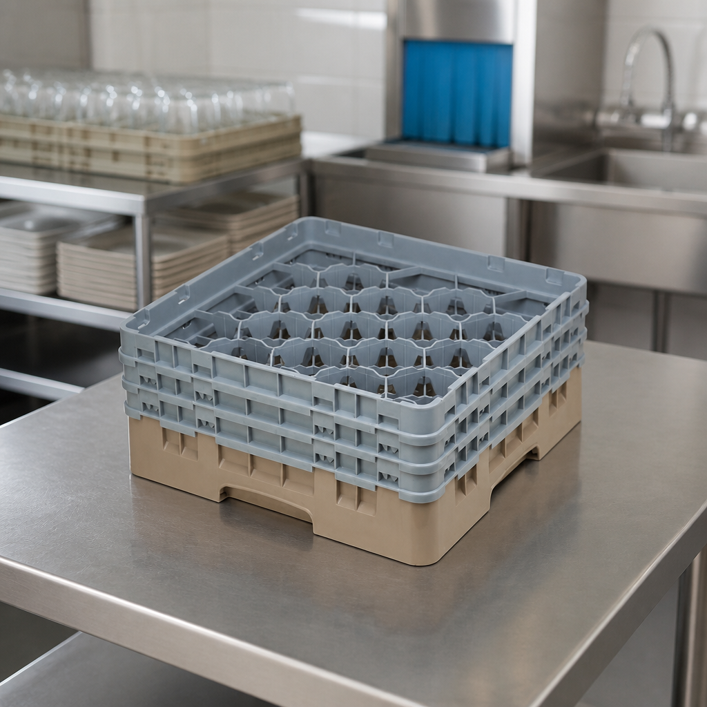 Commercial Warewasher Basket 25 Compartments Max Height 279mm