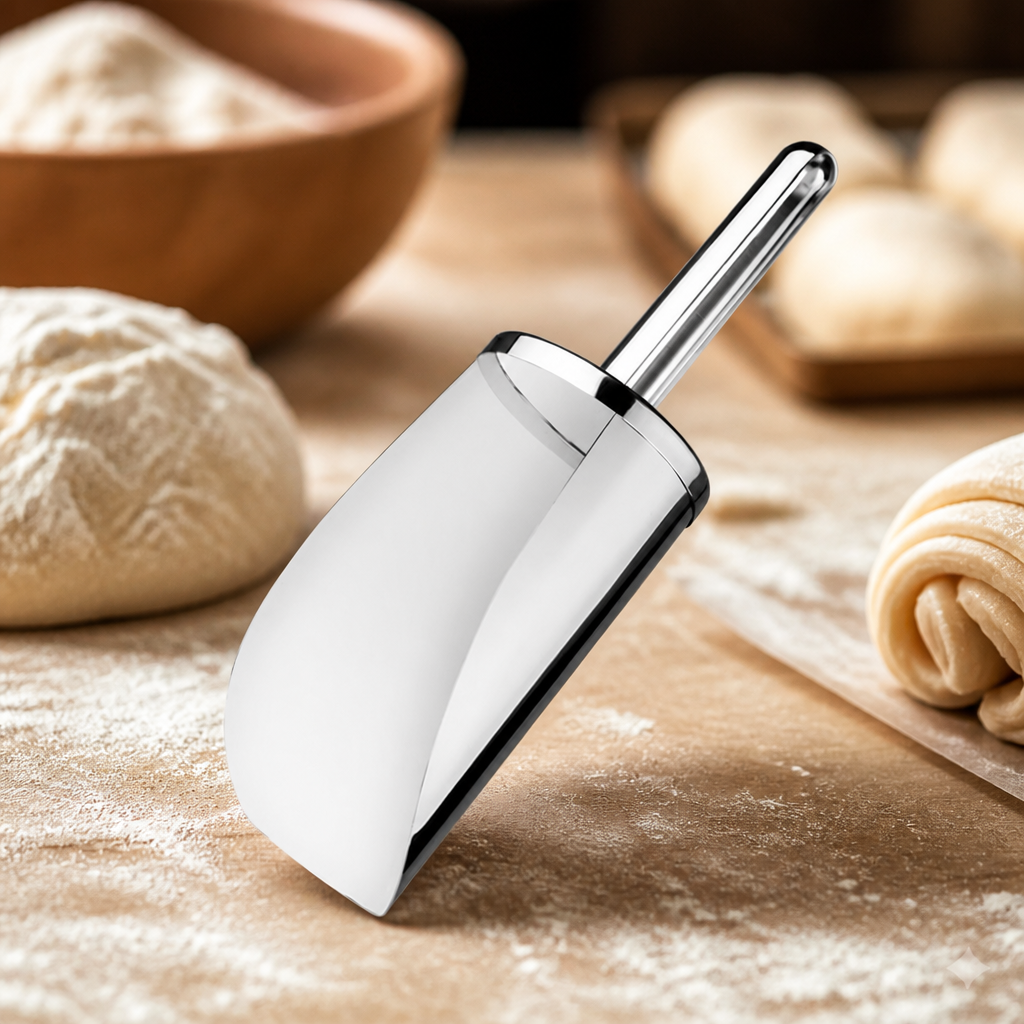 Commercial Stainless Steel Scoop 1950ml Heavy Duty Utensil