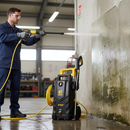 Professional High-Performance Electric Pressure Washer 110V with 150Bar Pressure, Snow Foam Applicator, and On-Board Storage