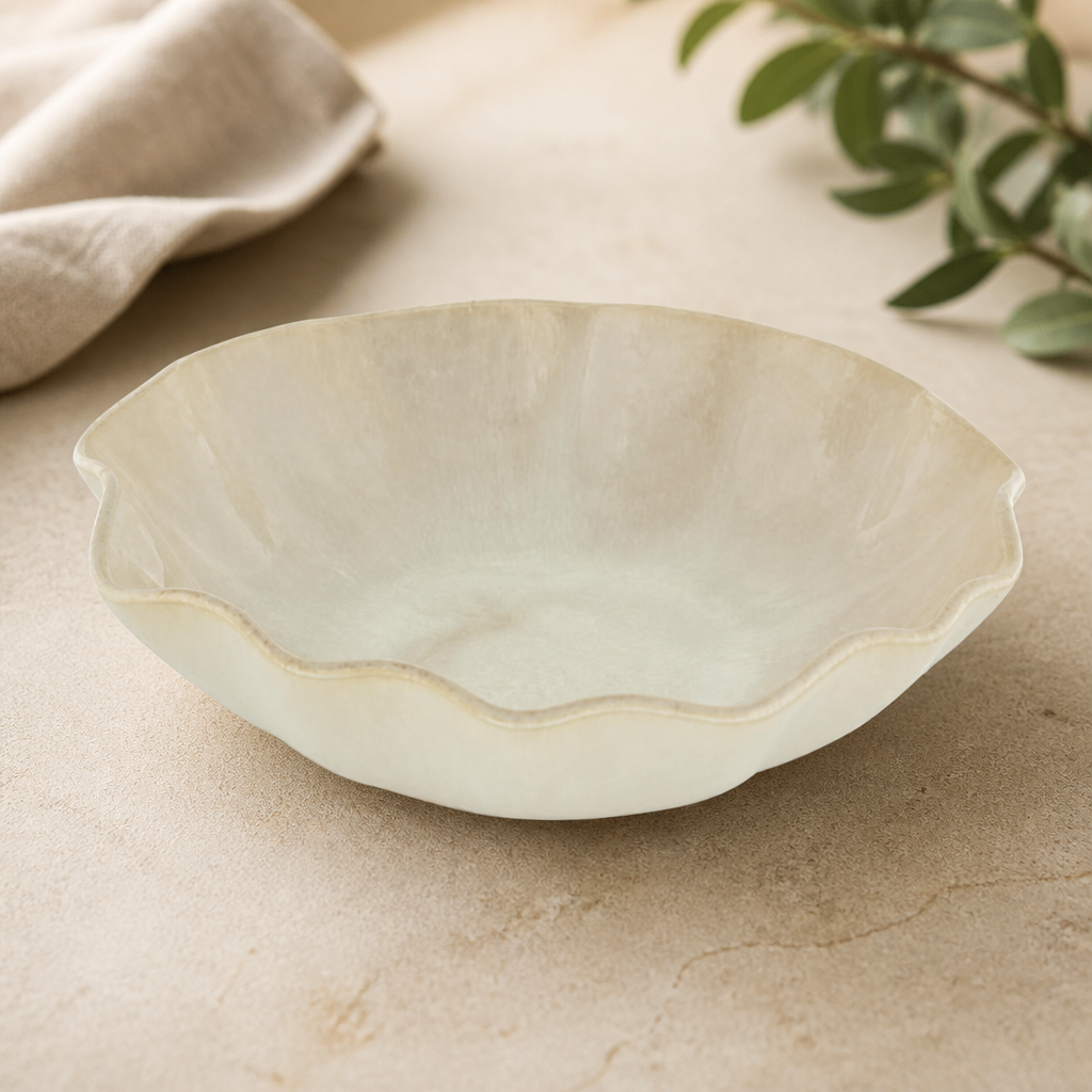 Commercial Stoneware Bowls 220mm Yellow 6 Pack for Catering