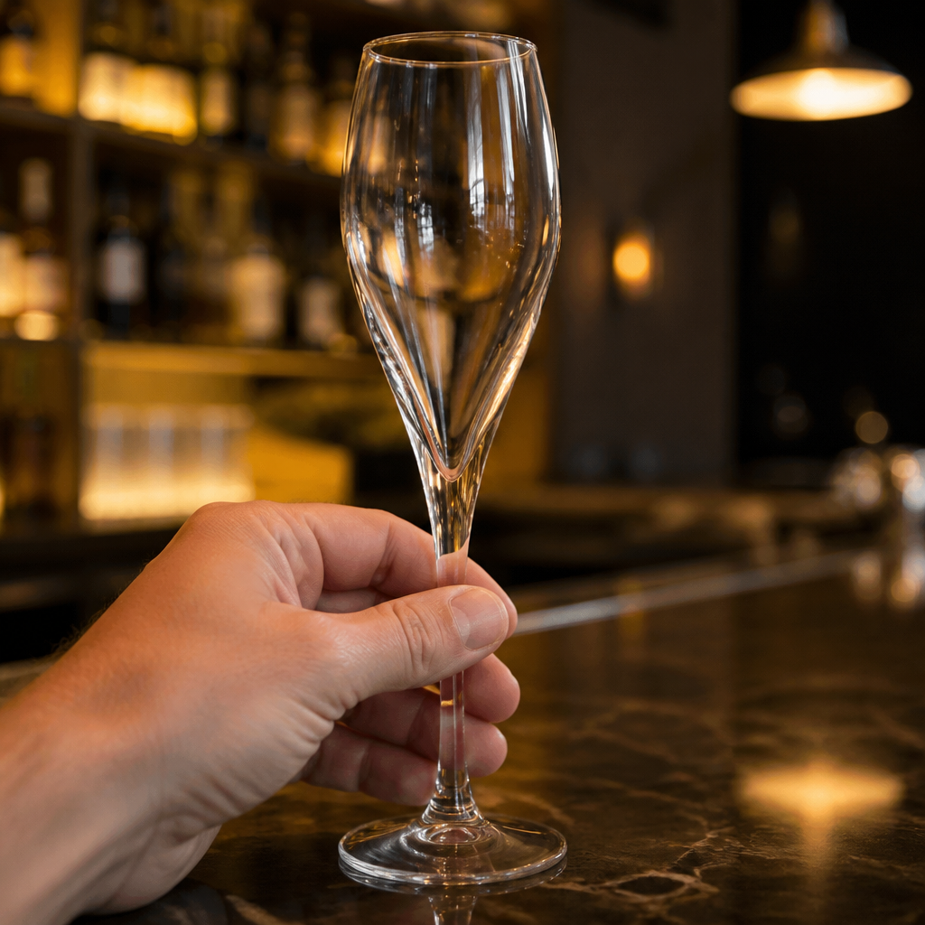 Commercial Champagne Flutes 230ml Clear Glass 24 Pack
