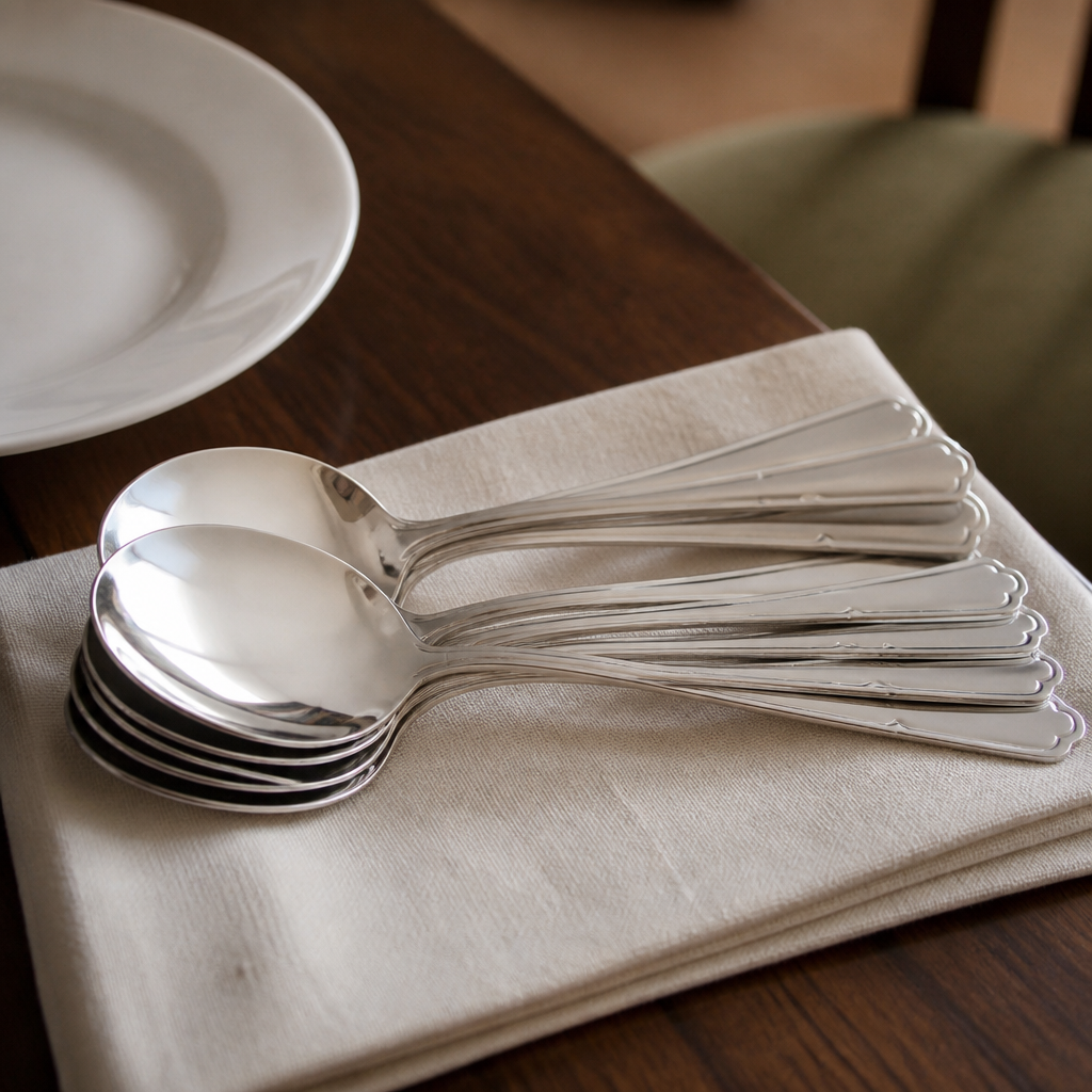 Commercial Soup Spoons 12 Pack 167mm Stainless Steel