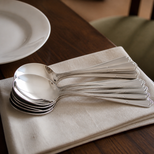 Commercial Soup Spoons 12 Pack 167mm Stainless Steel