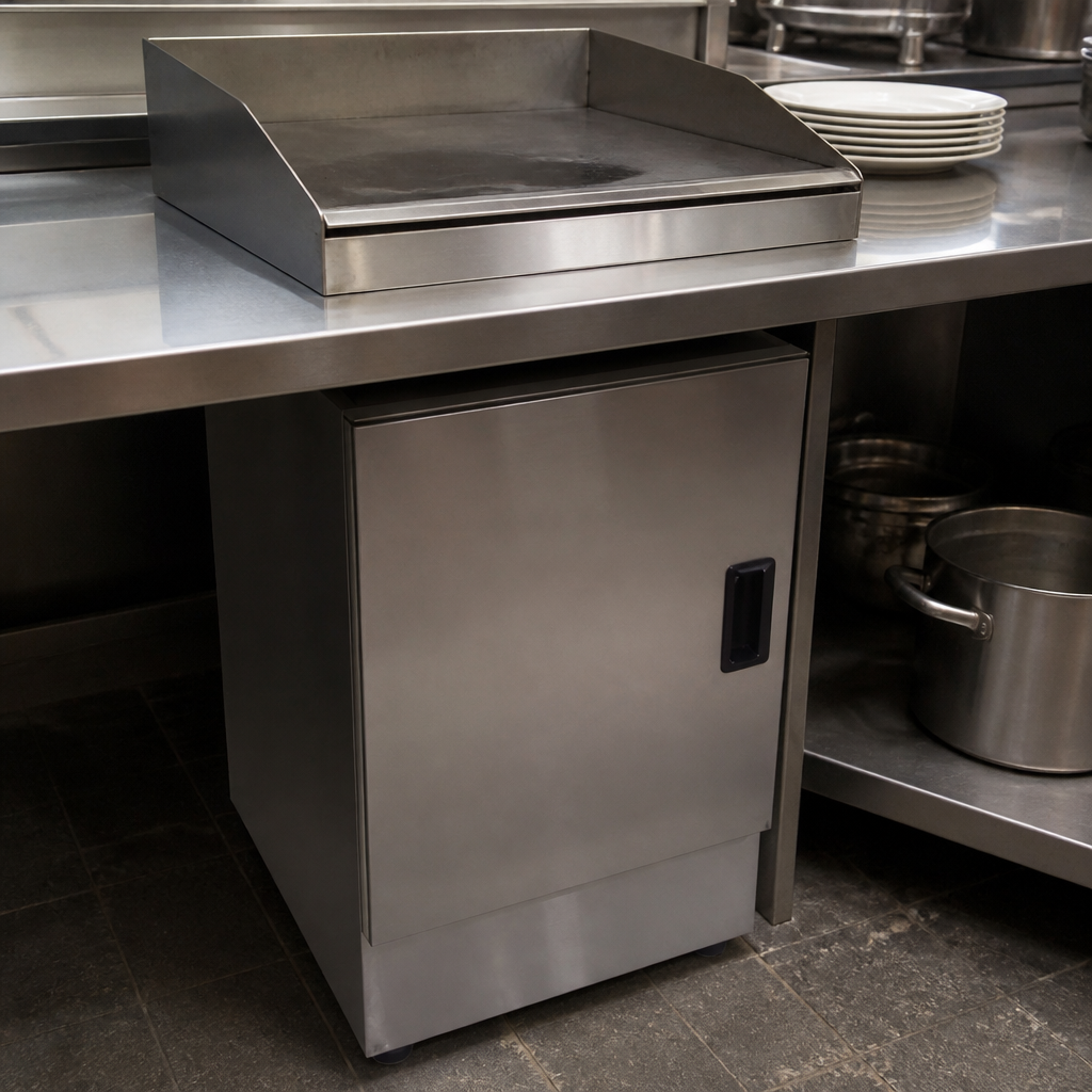 Commercial Ambient Pedestal With Doors for under counter storage