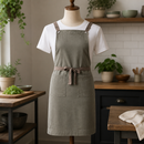Cotton Canvas Bib Apron 780mm x 910mm Khaki Commercial Use