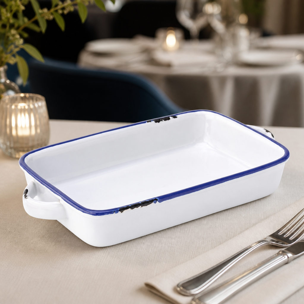 Commercial Stoneware Casserole Dish 220mm Oven to Table 12 Pack