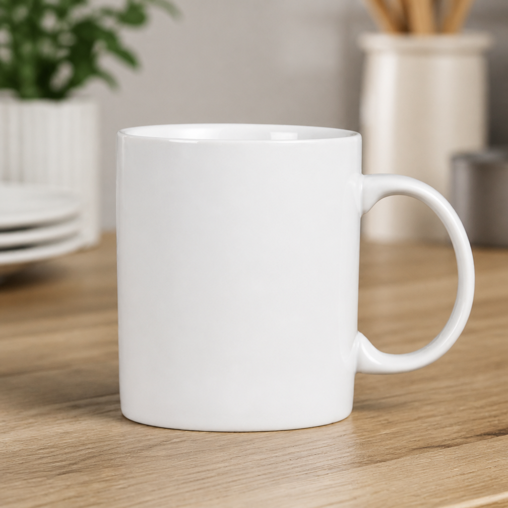 Commercial Porcelain Mugs 284ml - 12 Pack Whiteware Set