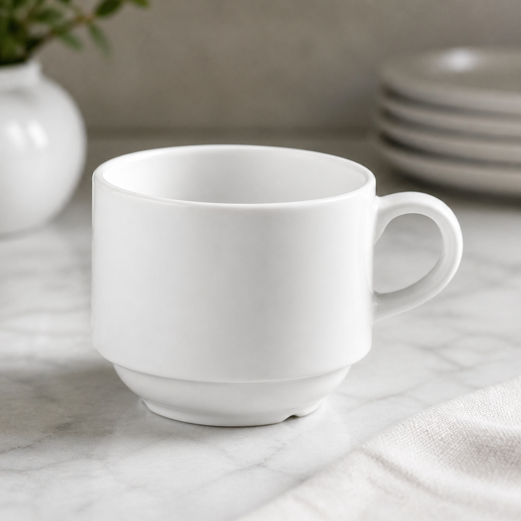 200ml Pure Stacking Cups - 24 Pack Commercial Tableware