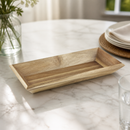 Commercial Acacia Wood Rectangular Tray 380x180mm 5kg Capacity