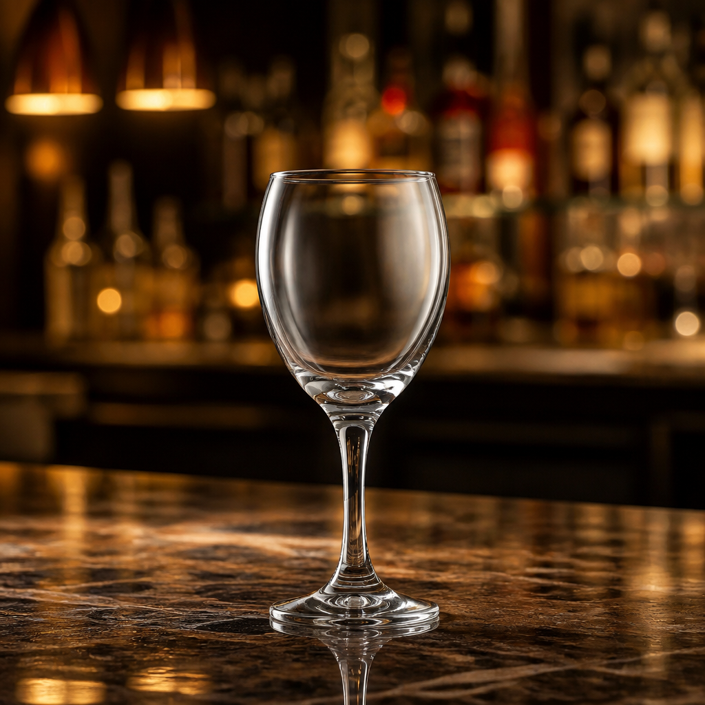 Commercial red wine glasses 250ml clear glass 48 pack