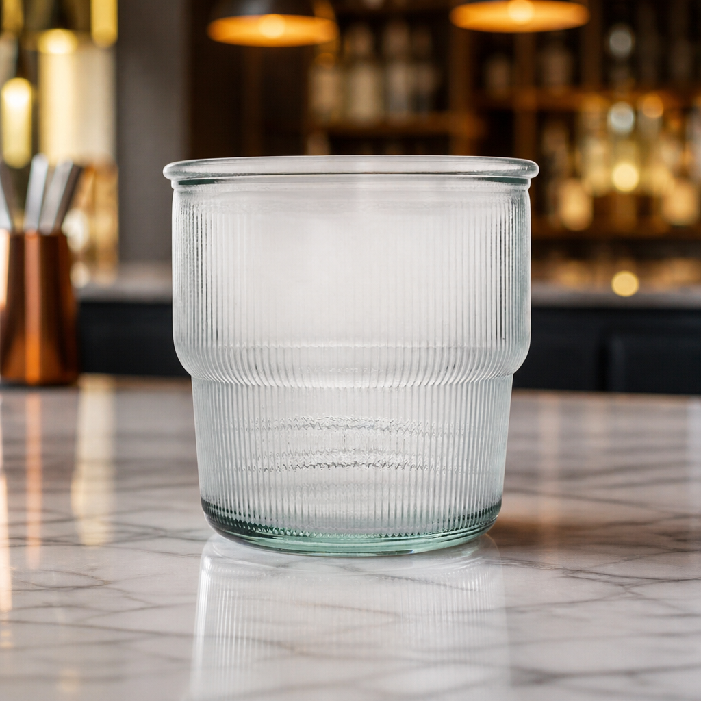 300ml Stackable Recycled Glass Tumblers - 6 Pack