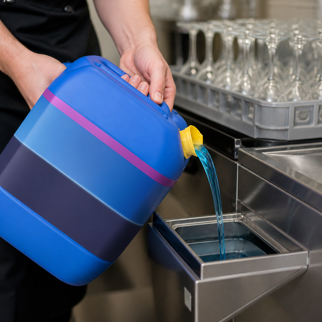 Commercial Glasswash Detergent 5L for cleaning glassware