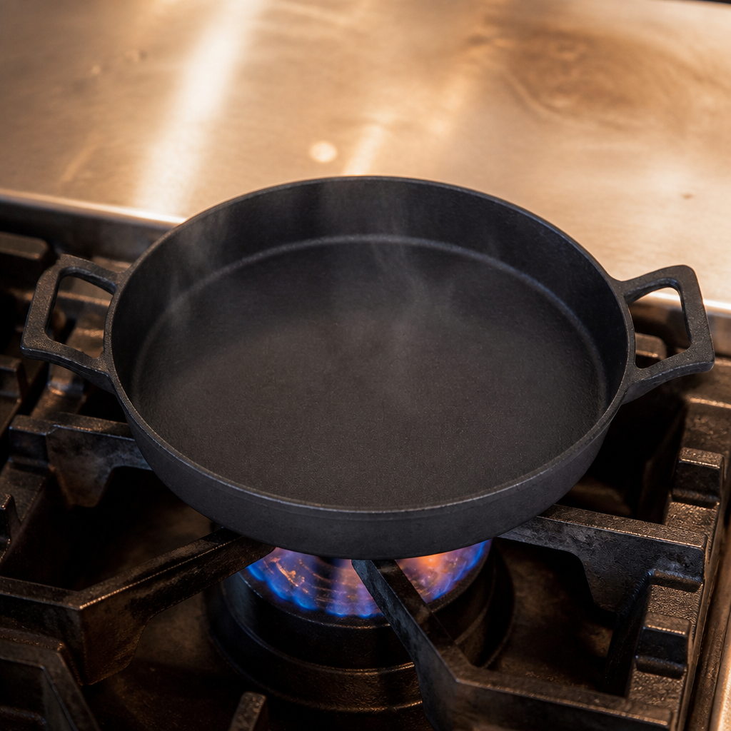Cast Iron Round Eared Dish 200mm 0.742 Ltr serving dish