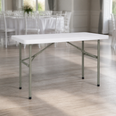 4ft Commercial Folding Table Lightweight Outdoor Use