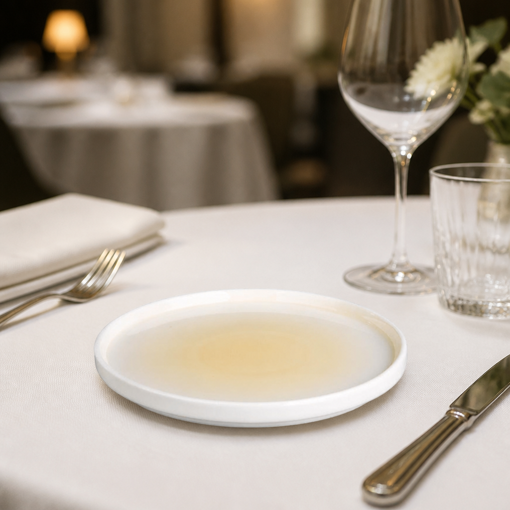 Commercial Fondant Plates Lemon 215mm 6 Pack in durable porcelain