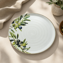 Commercial Pizza Plates 310mm Olive Ceramic 6 Pack