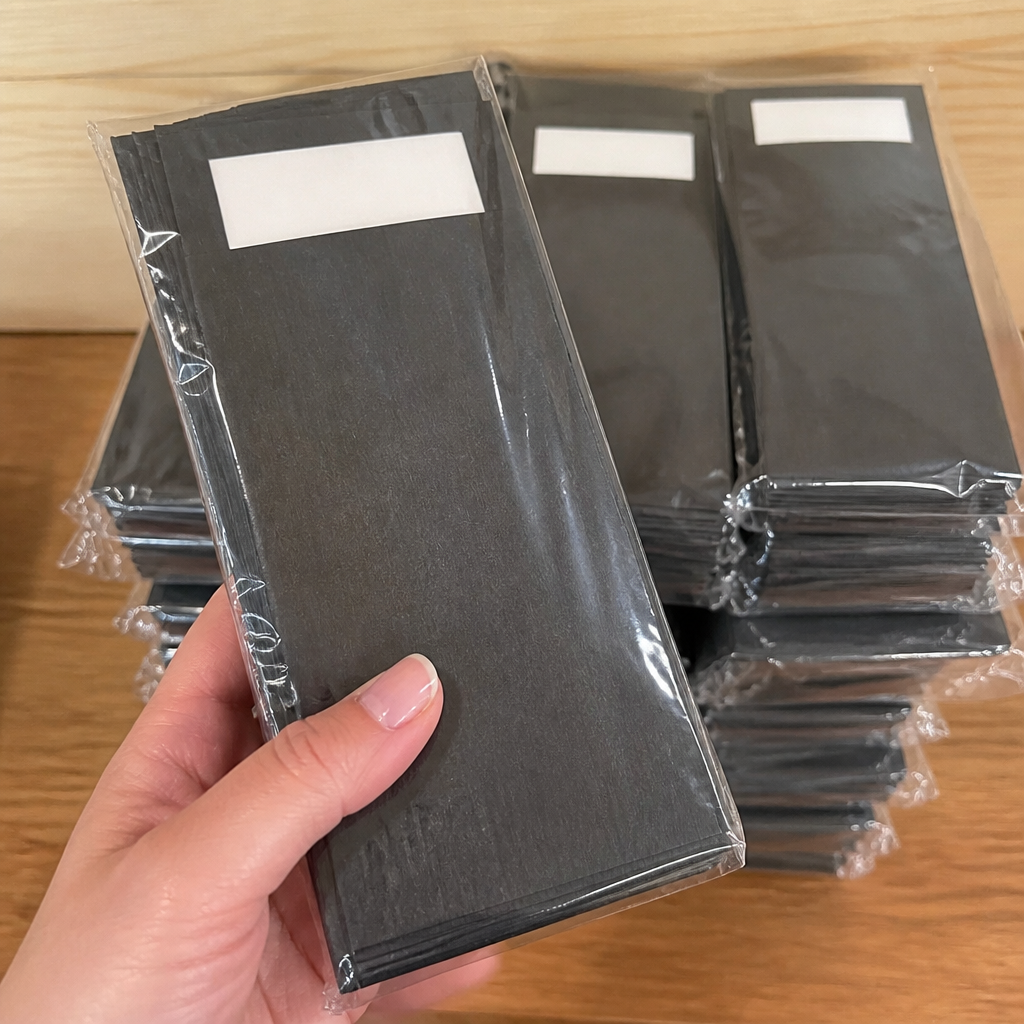 Commercial cutlery pouches with napkin, 500 pack