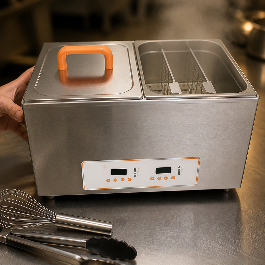 Commercial Sous Vide Dual-Chamber Unstirred Water Bath 14L