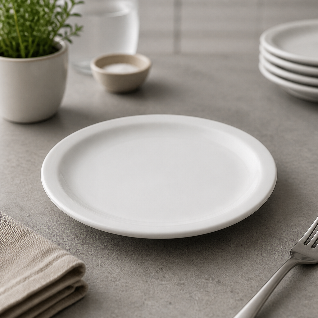Commercial Narrow Rimmed Plates 220mm - 24 Pack