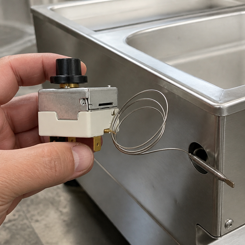 Commercial Bains Marie Manual Thermostat replacement part