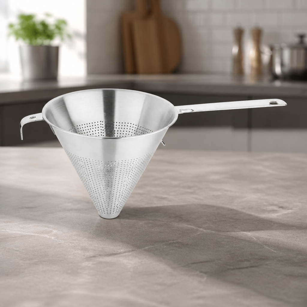 7" Commercial Conical Strainer for Soups and Sauces