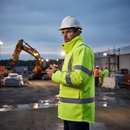 Premium High Visibility Coat EN471 in Hi-Viz Yellow, Available in Sizes XS to 6XL for Enhanced Safety