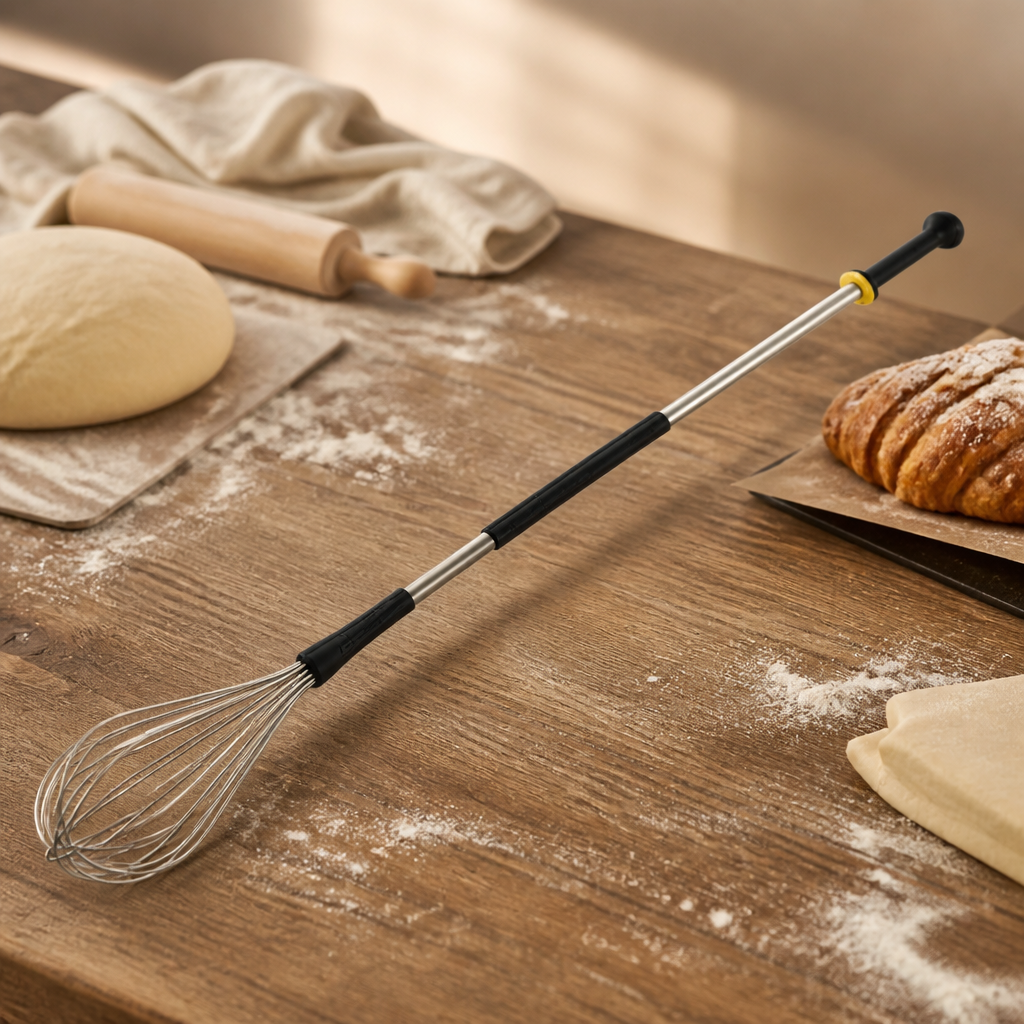 120cm stainless steel whisk for heavy mixing