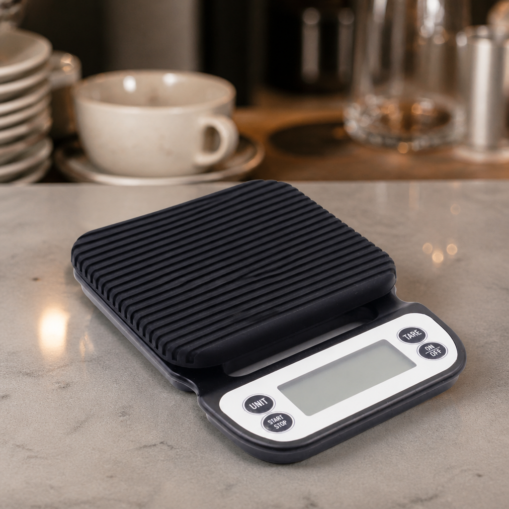 Commercial Coffee Brewing Scale and Timer 3kg Capacity