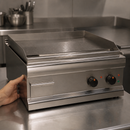 Commercial Electric Griddle 600mm Dual Zone Steel Plate