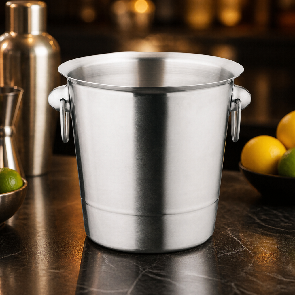 Commercial Stainless Steel Wine and Champagne Bucket 3.78Ltr