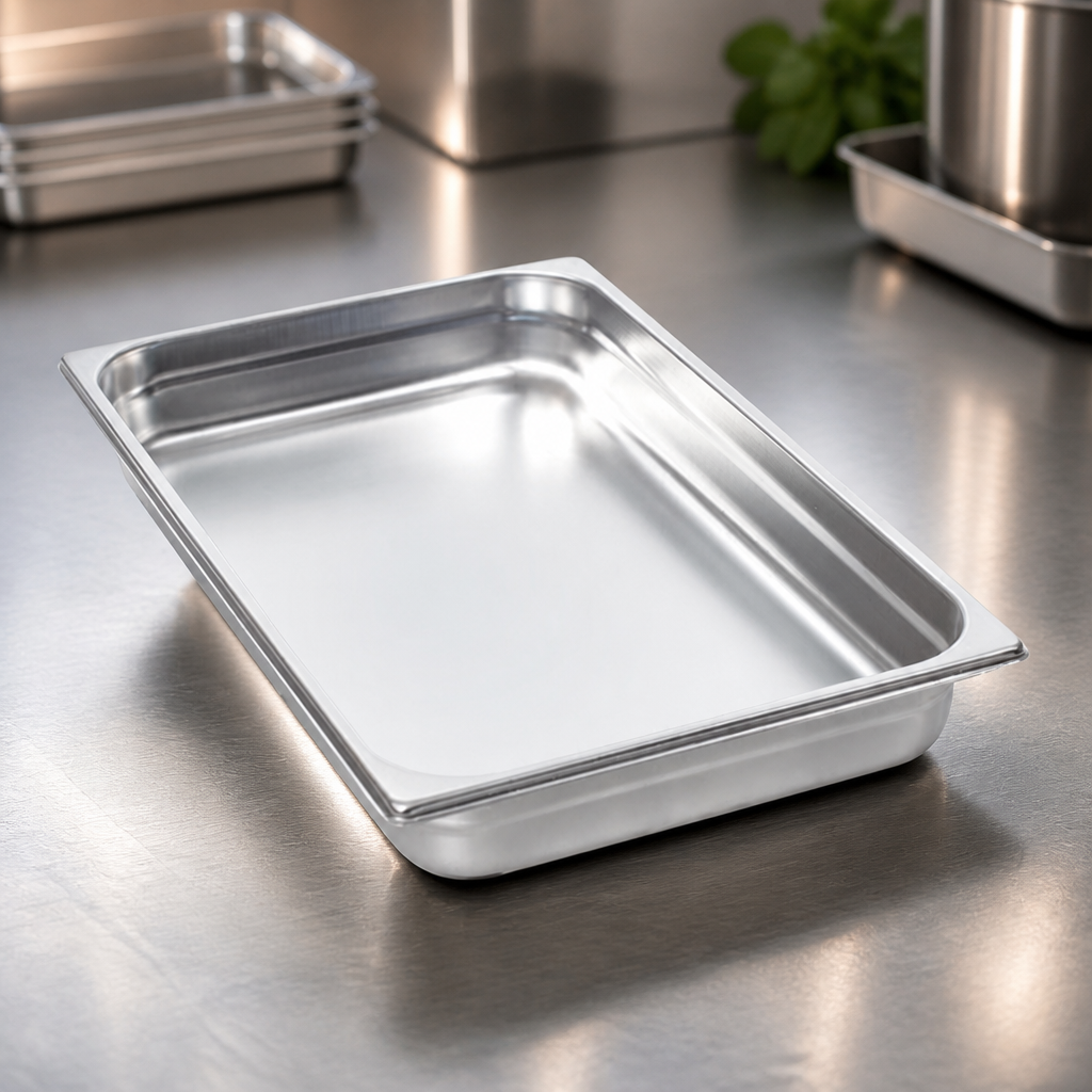 Commercial Stainless Steel Container 1/1GN 65mm Capacity