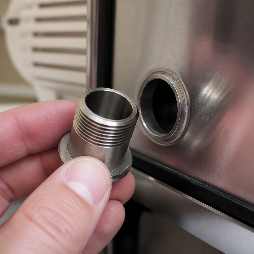 Commercial stainless steel drink dispenser parts 25mm size